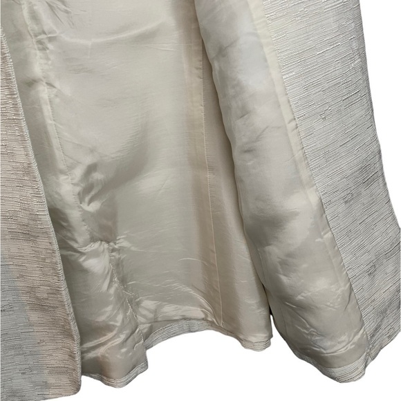 Eileen Fisher Stand Collar Shaped Jacket in Bone Color Size Small - Picture 10 of 12